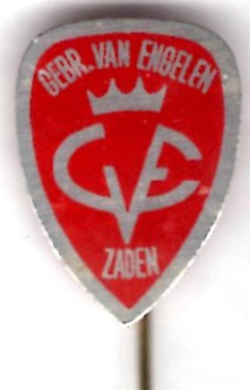 Gebr. van Engelen zaden blik speldje ( D_159a ), Verzamelen, Speldjes, Pins en Buttons, Nieuw, Speldje of Pin, Dier of Natuur