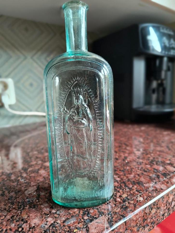  O.L.V. 't Zand Roermond Wijwater Fles bodemvondst, Antiek en Kunst, Antiek | Glas en Kristal, Ophalen of Verzenden
