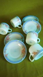 Vintage Floral Tea Set | 4-Piece Set | Pink & Blue, Verzenden