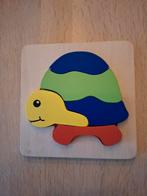 Houten schilpad puzzel., Kinderen en Baby's, Speelgoed | Kinderpuzzels, Ophalen of Verzenden, 10 tot 50 stukjes