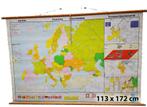 Schoolkaart Europa Staatkundig 1992 (met ECU & EU) XXL, Ophalen, Aardrijkskunde