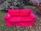IKEA Ektorp 2-zits bank, rood, Huis en Inrichting, Ophalen, Gebruikt, Metaal, 150 tot 200 cm