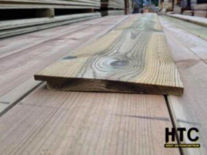 Groen geïmpregneerd Zweeds rabat 170mm werkend €13,50 per m2, Tuin en Terras, Palen, Balken en Planken, Nieuw, Planken, 250 cm of meer