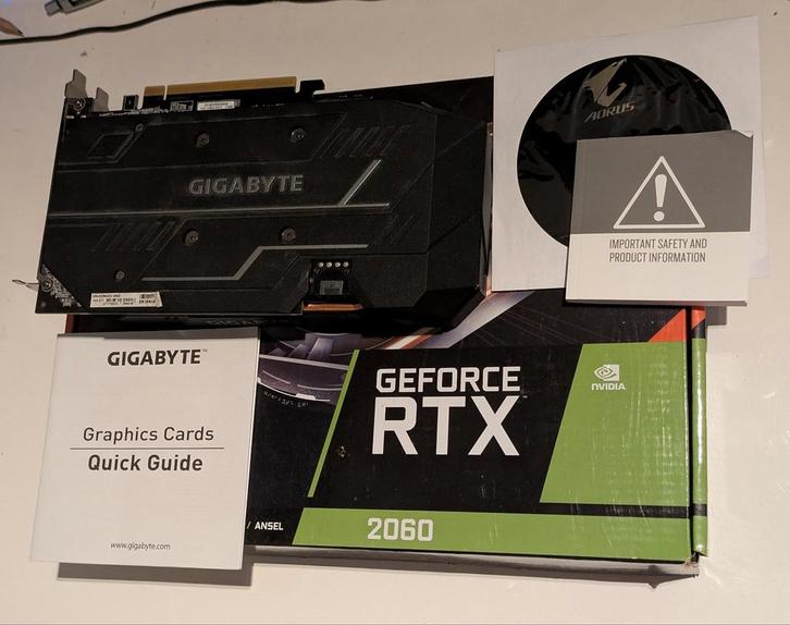 Gigabyte RTX 2060 OC 6G - Prima Videokaart!, Computers en Software, Videokaarten, Gebruikt, Nvidia, PCI-Express 3.0, GDDR6, HDMI
