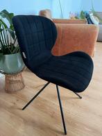 2x Zuiver OMG Designstoelen, Huis en Inrichting, Stoelen, Ophalen, Gebruikt, Twee, Zwart