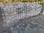 GRATIS bestrating: ruim 6 m2 trommelstenen kleur antraciet, Tuin en Terras, Tegels en Klinkers, Ophalen, Gebruikt, Klinkers, 5 tot 10 m²