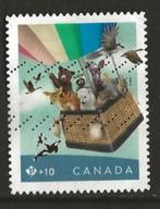 Canada 359, dieren in luchtballon, Postzegels en Munten, Verzenden, Gestempeld, Noord-Amerika