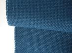 De Ploeg Carat 12/45 petrol met structuur; 7,5Mtr meubelstof, Wol, Blauw, 120 cm of meer, Ophalen of Verzenden