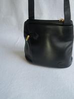 Vintage zwarte leren Longchamp tas, Sieraden, Tassen en Uiterlijk, Tassen | Schoudertassen, Ophalen of Verzenden, Zo goed als nieuw