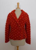 Grappig wollen bolletjes vest/jasje! L, Verzenden, Zo goed als nieuw, Maat 42/44 (L), Rood