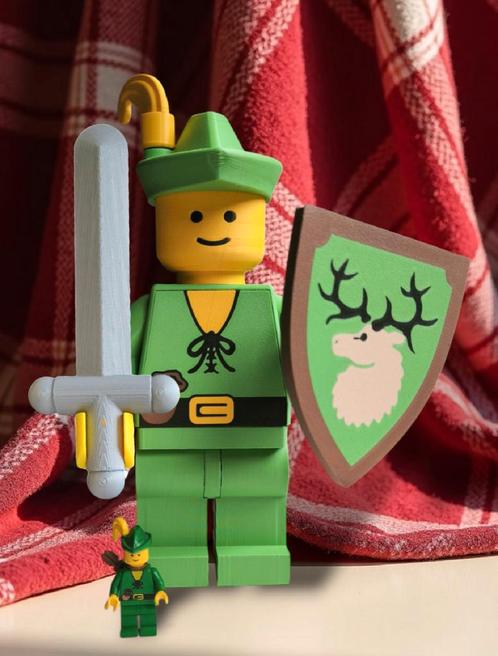 Mega maxi figure van een vintage lego forestmen ,!!, Kinderen en Baby's, Speelgoed | Duplo en Lego, Nieuw, Ophalen of Verzenden