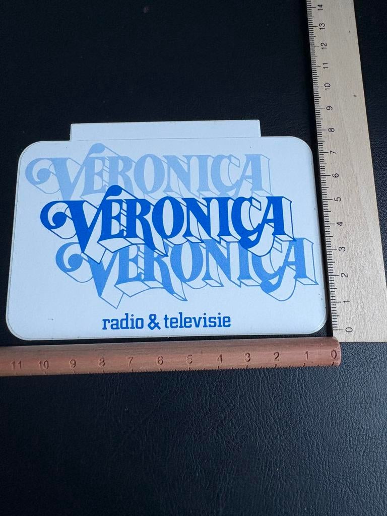 Veronica Radio/TV Sticker, Verzenden, Nieuw, Film, Tv of Omroep