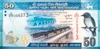 50 Rupees Sri Lanka 2022 Bankbiljet UNC #SR2d, Ophalen of Verzenden, Zuid-Azië, Los biljet