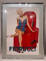 Original Fiorucci - Coca Cola Poster | incl. frame, Rechthoekig Staand, Met lijst, Ophalen of Verzenden, Zo goed als nieuw