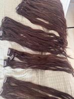 Haarextensions 100% echt haar, Ophalen of Verzenden, Zo goed als nieuw, Pruik of Haarverlenging