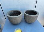 2x 8l buiten pot, Tuin en Terras, Bloempotten, Ophalen, Gebruikt, Rond, Minder dan 25 cm