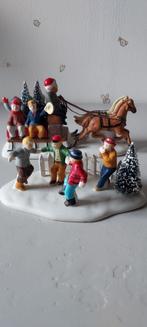 Lemax Slee met Paardjes en Kinderen, Diversen, Gebruikt, Ophalen of Verzenden, Lemax, Nvt