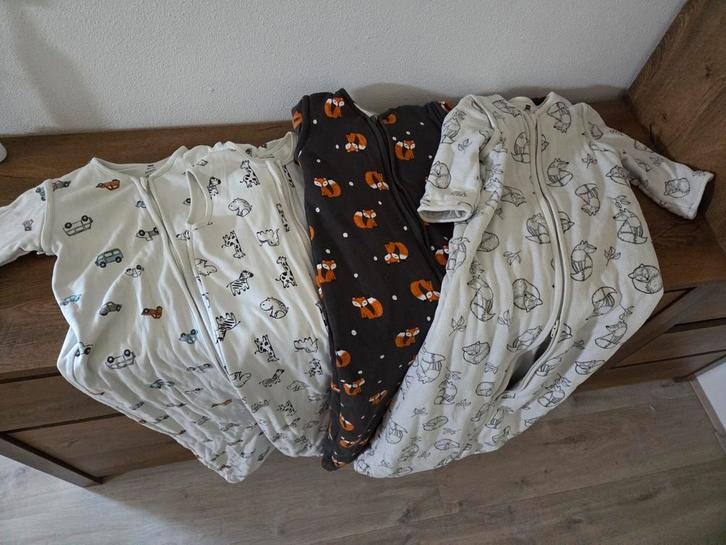 Slaapzakken maat 86 - 104 voor herfst / winter, 4 stuks, Kinderen en Baby's, Babykleding | Baby-kledingpakketten, Gebruikt, Maat 86
