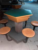 (Café)tafel met 6 krukken, Antiek en Kunst, Ophalen