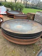 Stalen plantenbak waterschaal kwaliteit 70cmø tot 240cmø, Ophalen, Zo goed als nieuw, Metaal