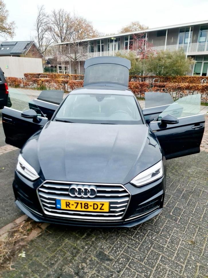 Audi A5 2.0 Tfsi Mhev 252pk S Tronic 2017 Blauw, Auto's, Audi, Bedrijf, A5, Hybride Elektrisch/Benzine, C, Hatchback, Automaat