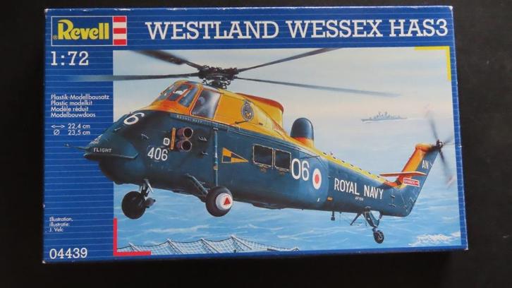 Westland Wessex Has3 Revell, Hobby en Vrije tijd, Modelbouw | Vliegtuigen en Helikopters, Nieuw, Helikopter, 1:72 tot 1:144, Revell