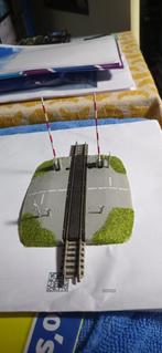 Fleischmann 9198 - Overweg N mini trix, Gebruikt, Gelijkstroom, Fleischmann, Brug, Tunnel of Gebouw