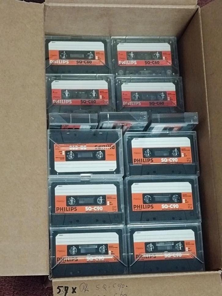 Philips cassette bandjes., Cd's en Dvd's, Cassettebandjes, Gebruikt, Overige genres, 2 t/m 25 bandjes, Ophalen of Verzenden