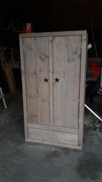 Kast steigerhout, Ophalen, Nieuw, 25 tot 50 cm, Met hangruimte
