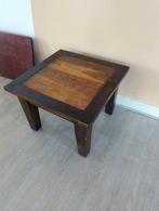 Vintage houten tafeltje, Huis en Inrichting, Ophalen, Gebruikt, Rechthoekig, Hout