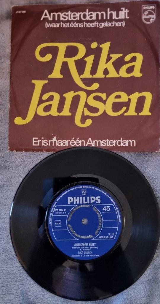 Rika Jansen - Amsterdam Huilt, Cd's en Dvd's, Vinyl Singles, Gebruikt, 7 inch, Single, Ophalen of Verzenden