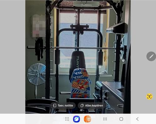 Krachtstation met bank en 80kg plus veel meer te koop., Sport en Fitness, Fitnessapparatuur, Zo goed als nieuw, Krachtstation