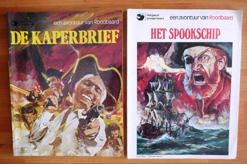 2 stripboeken Roodbaard. De Kaperbrief en Het Spookschip, Boeken, Stripboeken, Gelezen, Meerdere stripboeken, Ophalen of Verzenden
