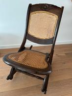 Vintage houten rotan schommelstoel, Ophalen