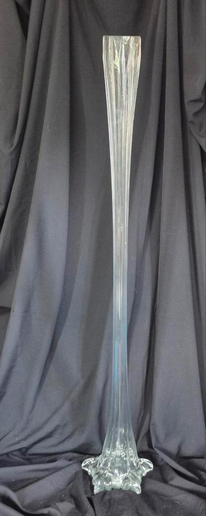 Slanke vaas van 120 cm hoog jm jorgen mortensen, Antiek en Kunst, Antiek | Glas en Kristal, Ophalen
