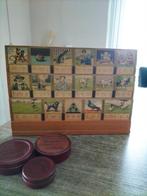 Antieke leesplankje van aap noot met letters., Antiek en Kunst, Antiek | Schoolplaten, Verzenden, Overige thema's