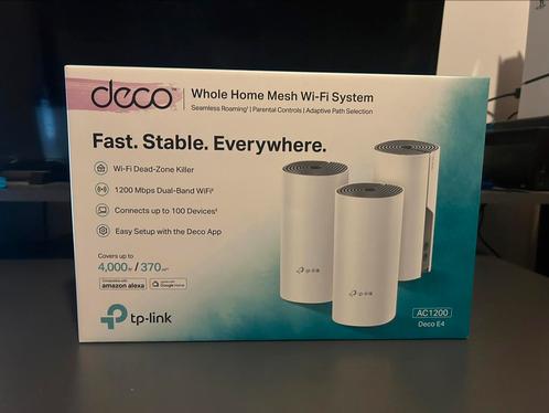 TP-Link Deco E4 (3-pack), Computers en Software, WiFi-versterkers, Zo goed als nieuw, Ophalen