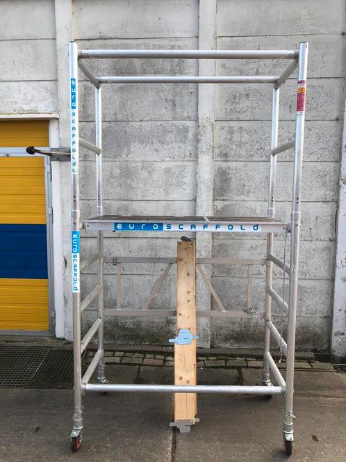 Euroscaffold 75x140x4m werkhoogte, Doe-het-zelf en Verbouw, Steigers, Gebruikt, Rolsteiger of Kamersteiger, 2 tot 5 meter, Ophalen of Verzenden