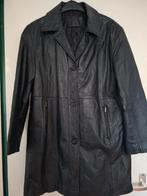 Zwarte gevoerde leerachtige jas XL-XXL, Ophalen of Verzenden, Zo goed als nieuw, Zwart