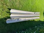 Te koop kraalgoot pvc 15 cm. Ca 12 meter totaal, Ophalen, Zo goed als nieuw