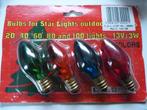 4 BULBS for STAR LIGHTS outdoor gekleurd 13V 3W ., Diversen, Ophalen of Verzenden, Nieuw