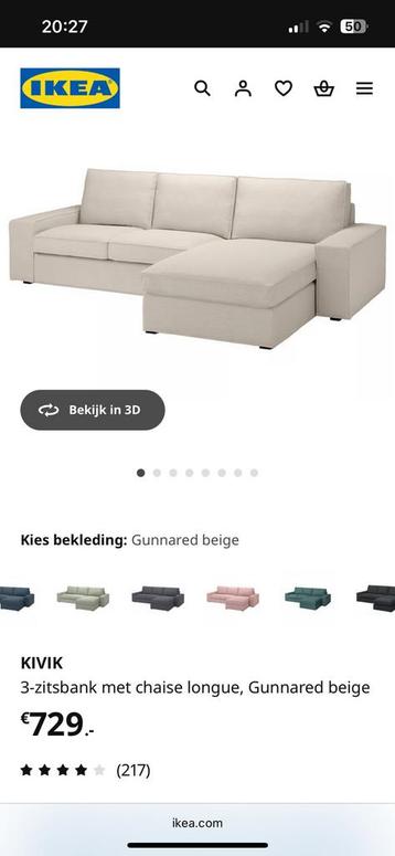 3-zitsbank KIVIK van IKEA - afbeelding 2