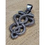 Echt zilveren hanger endless knot snake EBV, Nieuw, Ophalen of Verzenden, Nvt, Zilver