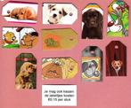 9521) honden  labeltje(s), 15 cent per stuk, Ophalen of Verzenden, Nieuw, Hond of Kat, Beeldje of Figuurtje