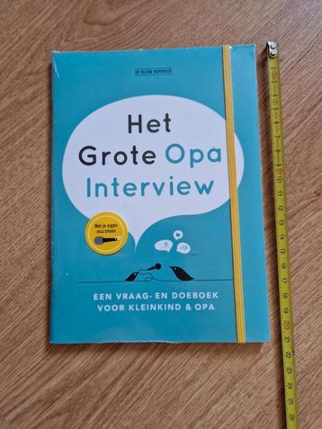 Nieuw: Het grote Opa interview - Een Vraag- en Doeboek beschikbaar voor biedingen