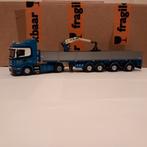 Redder wsi scania met steenoplegger, Hobby en Vrije tijd, Modelauto's | 1:50, Ophalen of Verzenden, Nieuw, Bus of Vrachtwagen