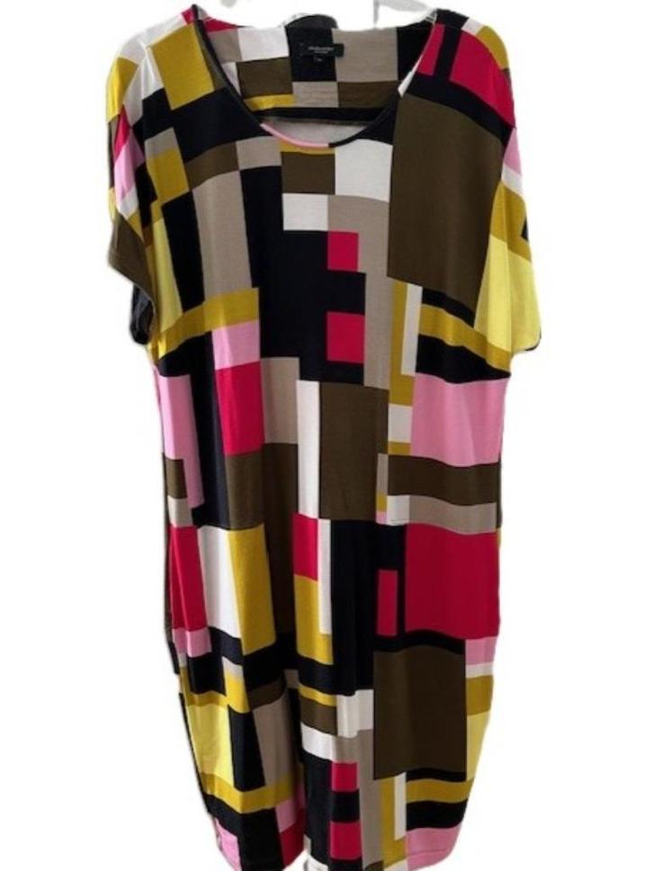 Claudia Strater jurk 44 colorblocking model 1409181, Kleding | Dames, Jurken, Zo goed als nieuw, Maat 42/44 (L), Overige kleuren