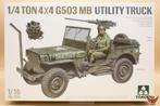 ROWASP | Takom 1/16 ¼ ton 44 G503 MB Utility Willy's Jeep, Hobby en Vrije tijd, Modelbouw | Auto's en Voertuigen, Overige merken