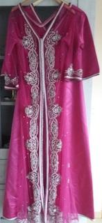 caftan sari jurk roze / takchita, Kleding | Dames, Gelegenheidskleding, Maat 38/40 (M), Ophalen of Verzenden, Galajurk, Roze