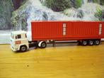 Tekno - Scania 141 - V8 -  TNT  + 3 assige containertrailer, Ophalen of Verzenden, Zo goed als nieuw, Bus of Vrachtwagen, Tekno